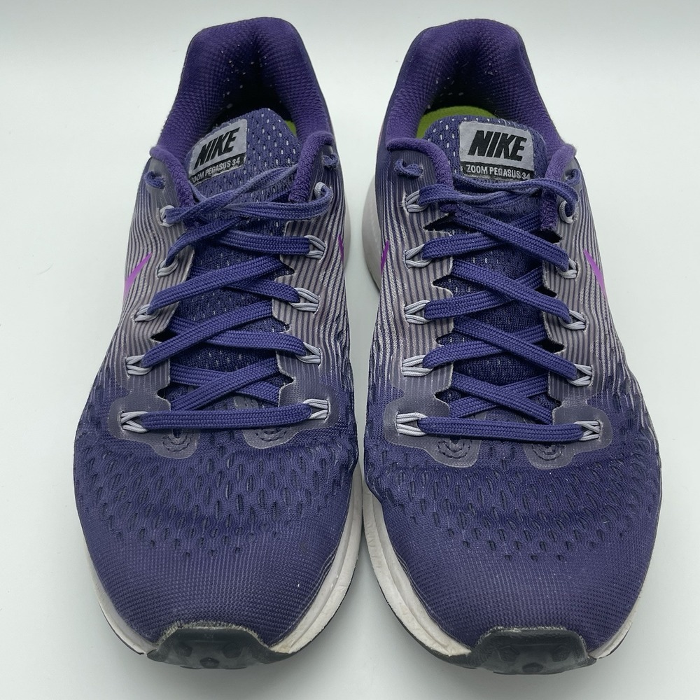 Nike Women Air Zoom Pegasus 34 880560-500 Purple Running Shoes Sneakers Size 8.5 - Picture 11 of 11